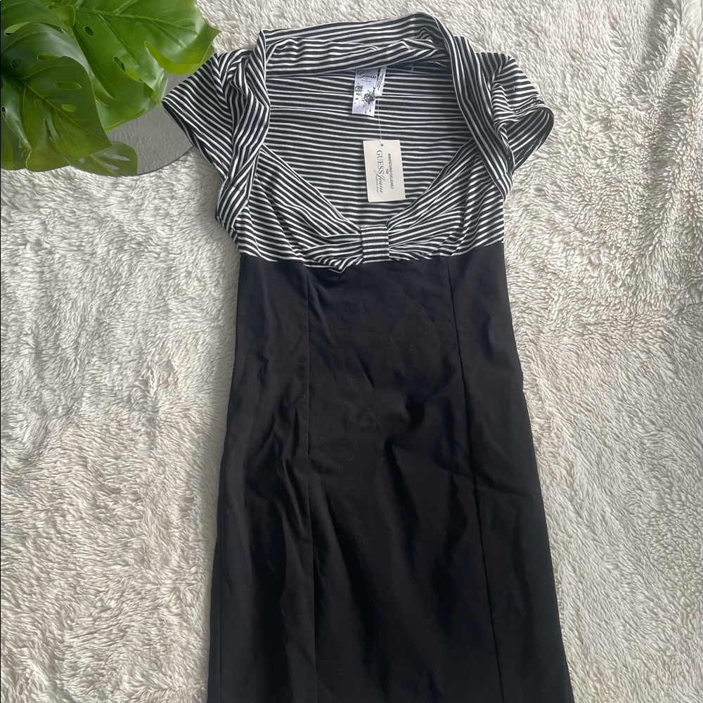 NWT Guess Fitted Mini Stiped Dress